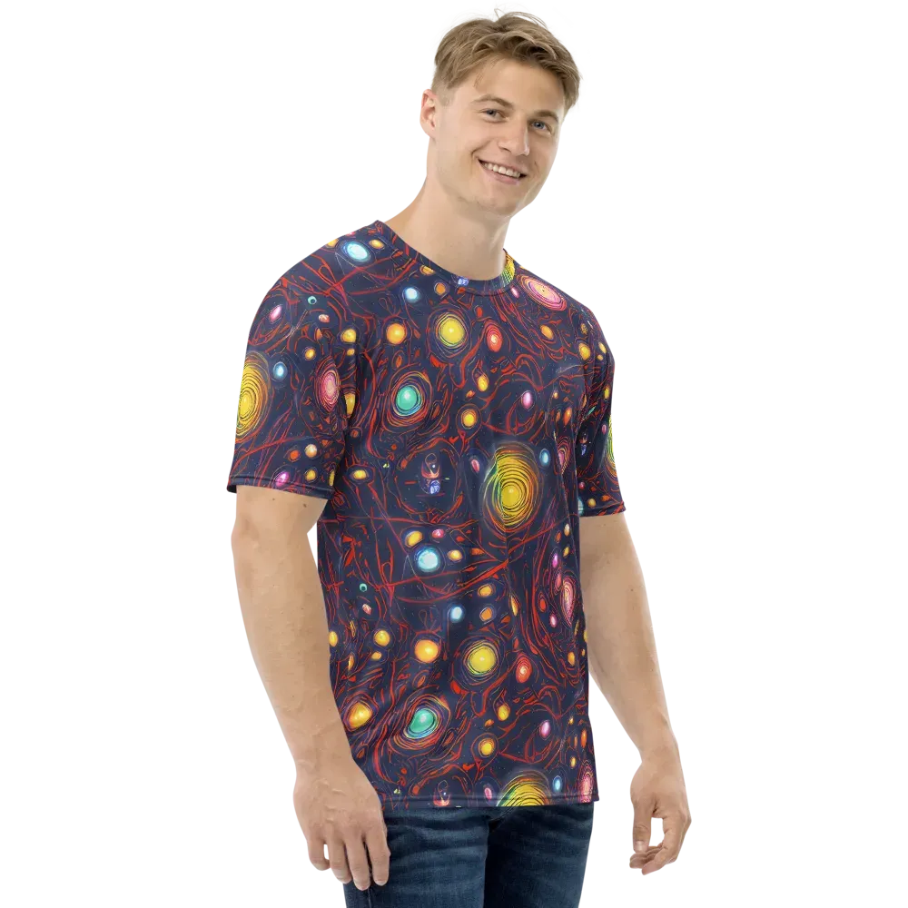 Molten Constellation on Men's Crew Neck T-Shirt — Right