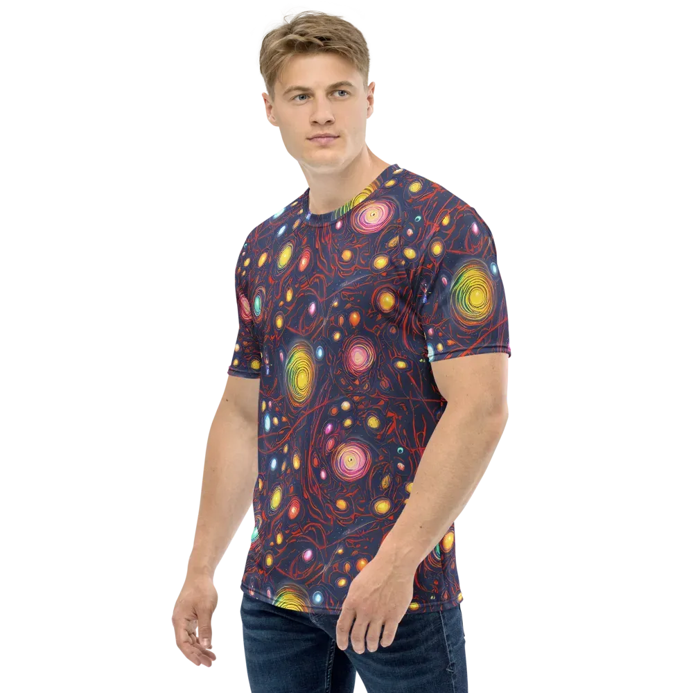 Molten Constellation on Men's Crew Neck T-Shirt — Left