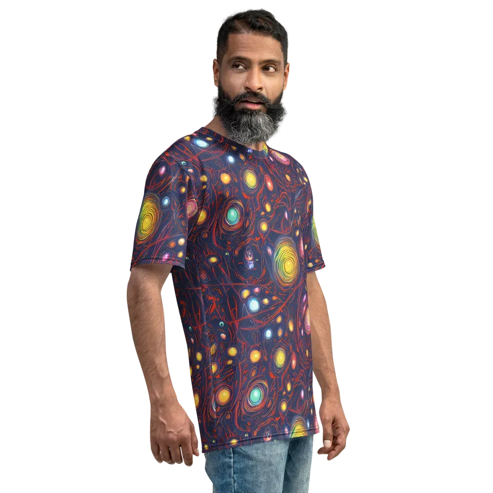 Molten Constellation on Men's Crew Neck T-Shirt — Right