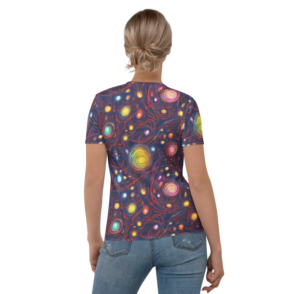 Molten Constellation on Women's Crew Neck T-Shirt — Back
