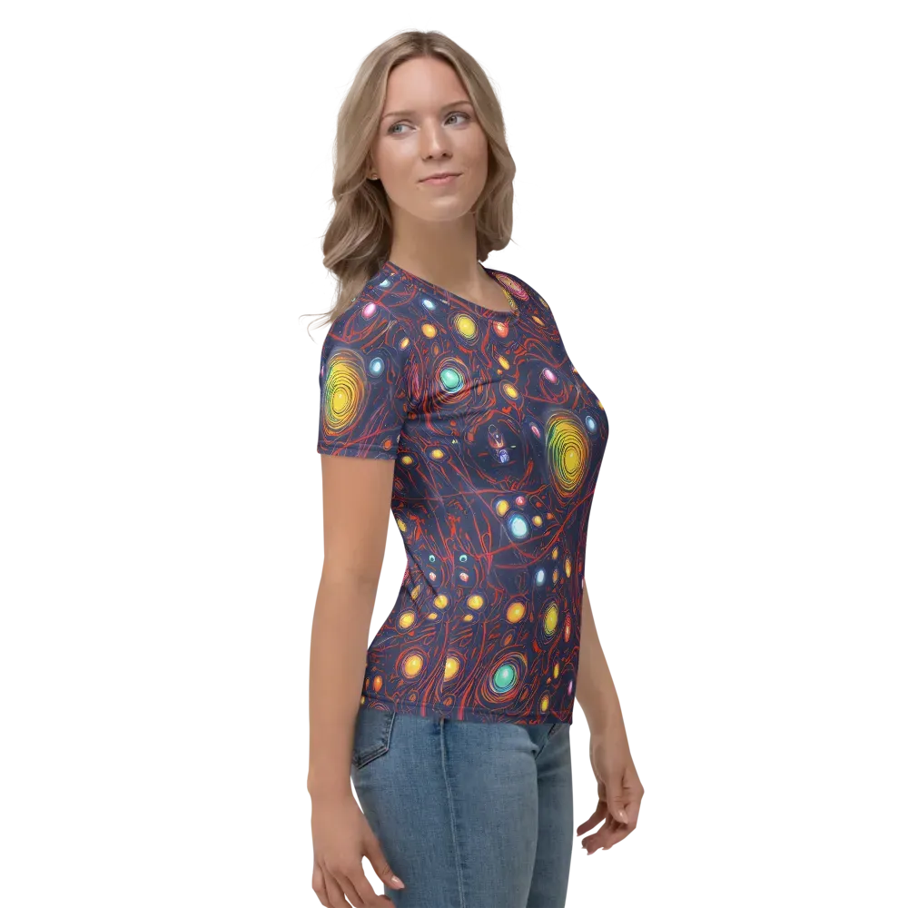 Molten Constellation on Women's Crew Neck T-Shirt — Right