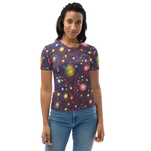 Molten Constellation on a Women's Crew Neck T-Shirt