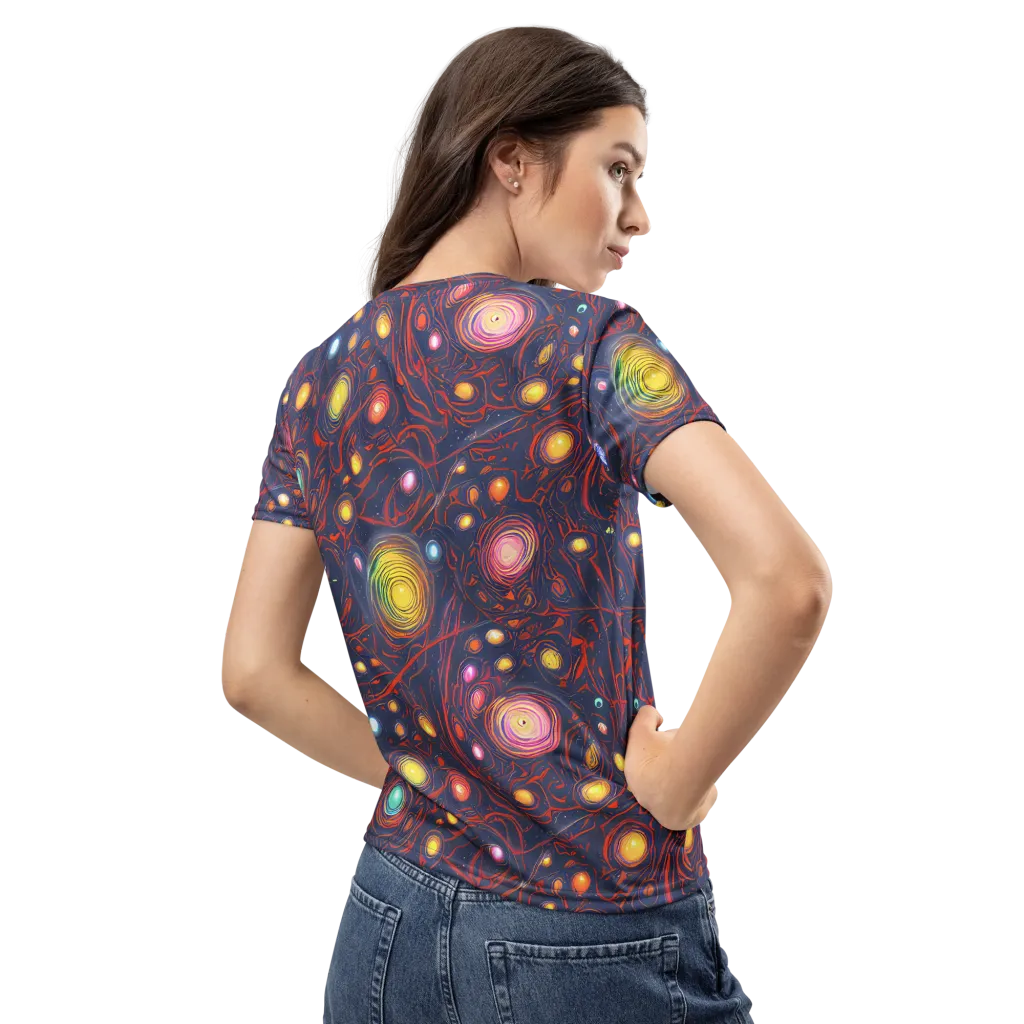 Molten Constellation on Women's Crew Neck T-Shirt — Back