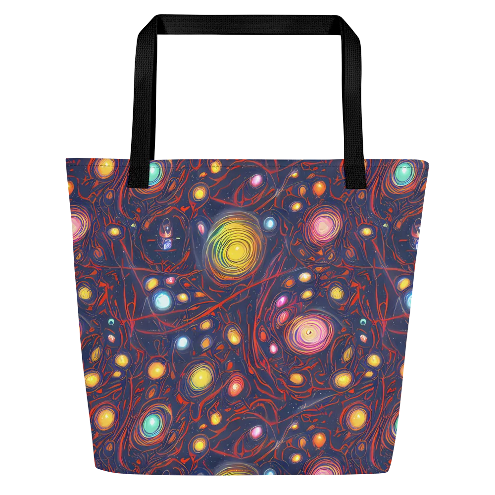 Molten Constellation on Large Tote Bag W/ Pocket — Front