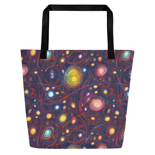Molten Constellation on a Large Tote Bag W/ Pocket