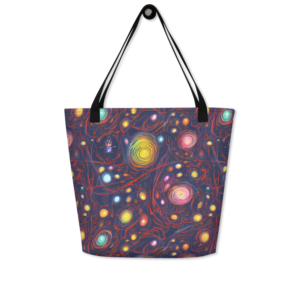 Molten Constellation on Large Tote Bag W/ Pocket — Front