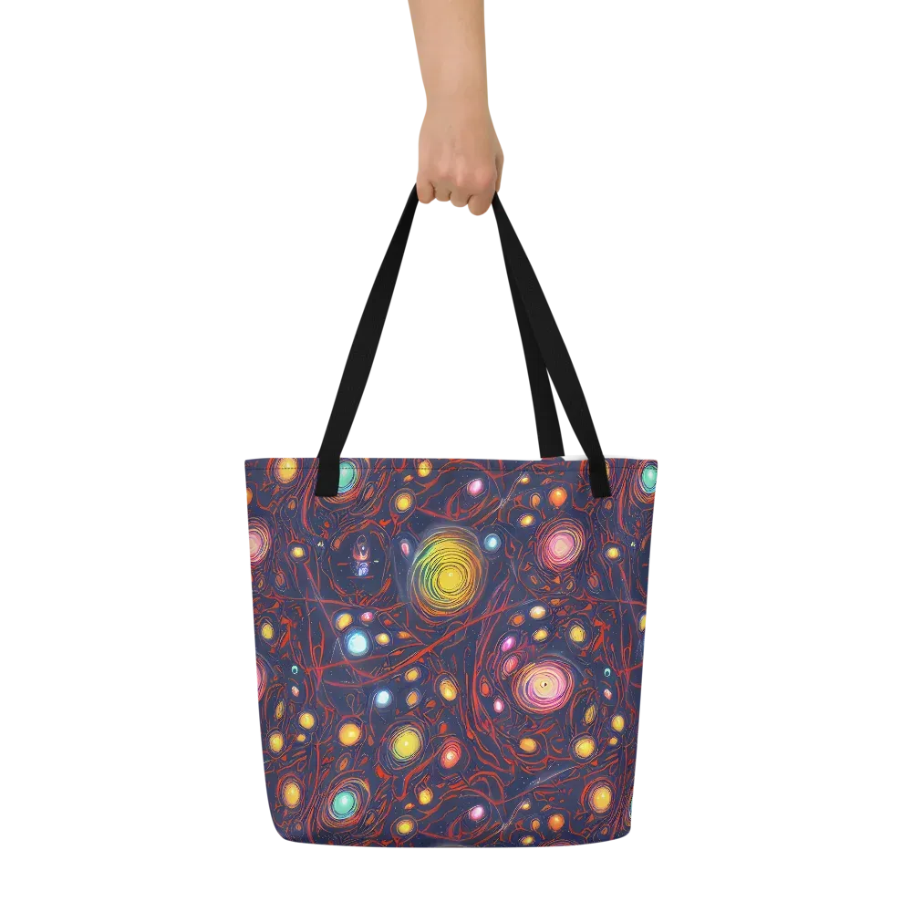 Molten Constellation on Large Tote Bag W/ Pocket — Front