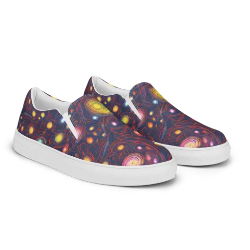 Molten Constellation on a Women's Slip-On Canvas Shoes