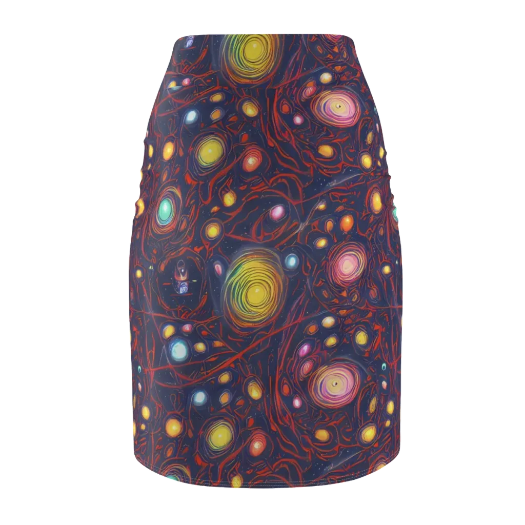 Molten Constellation on Pencil Skirt — Back