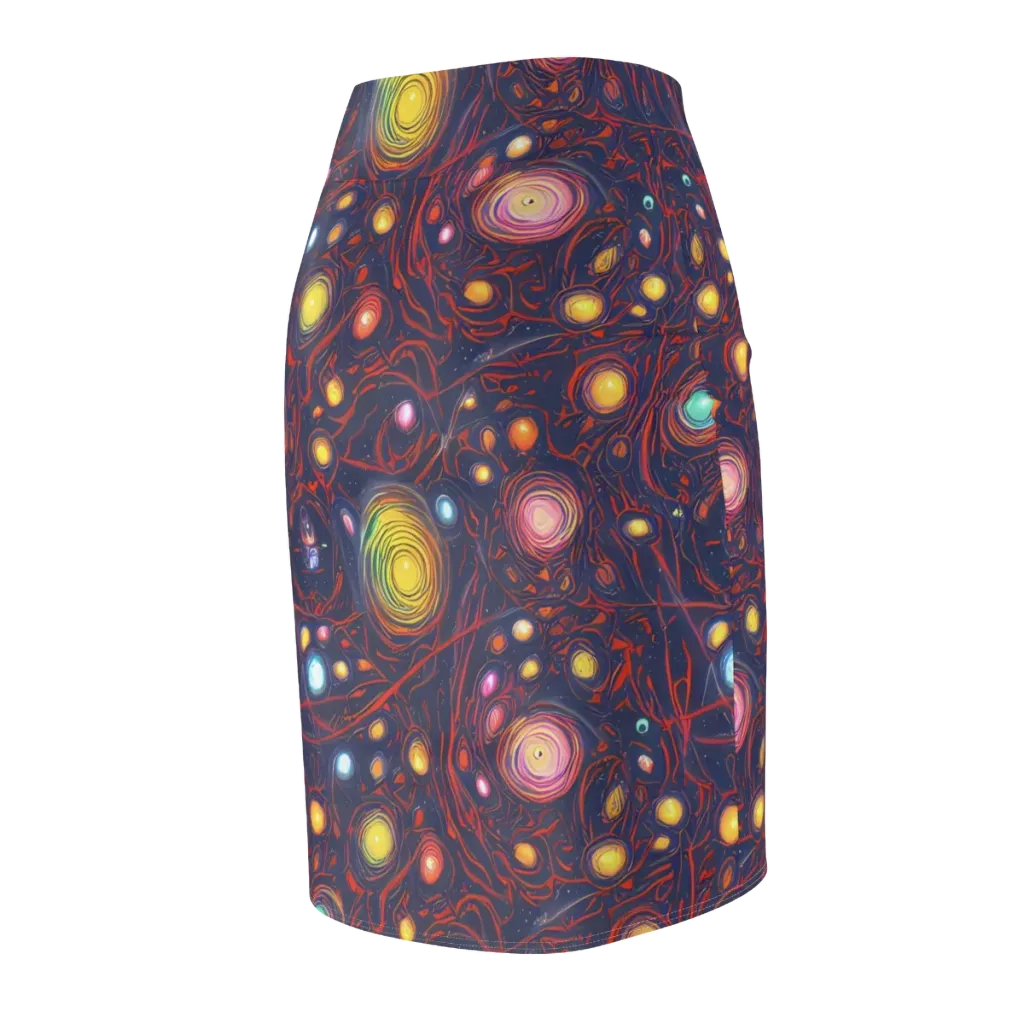 Molten Constellation on Pencil Skirt — Back Side