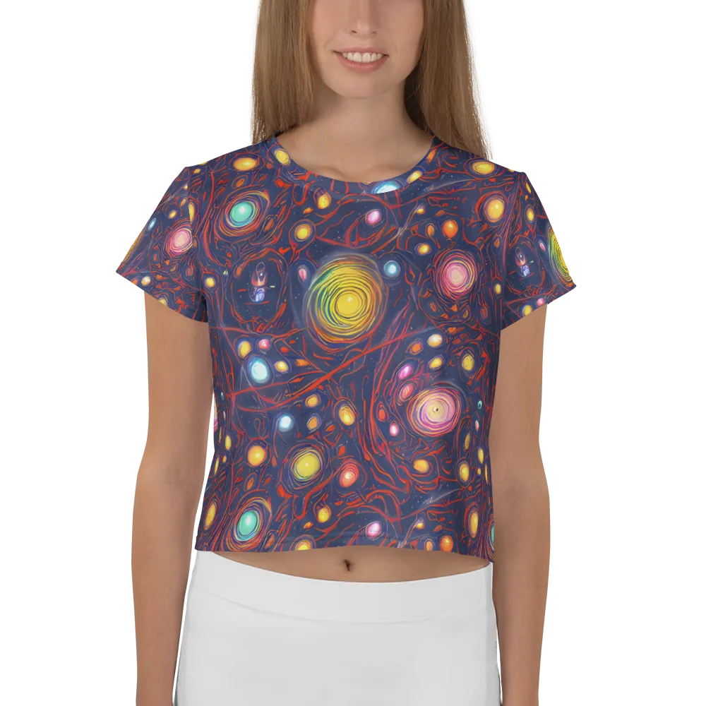 Molten Constellation on Crop Tee — Front