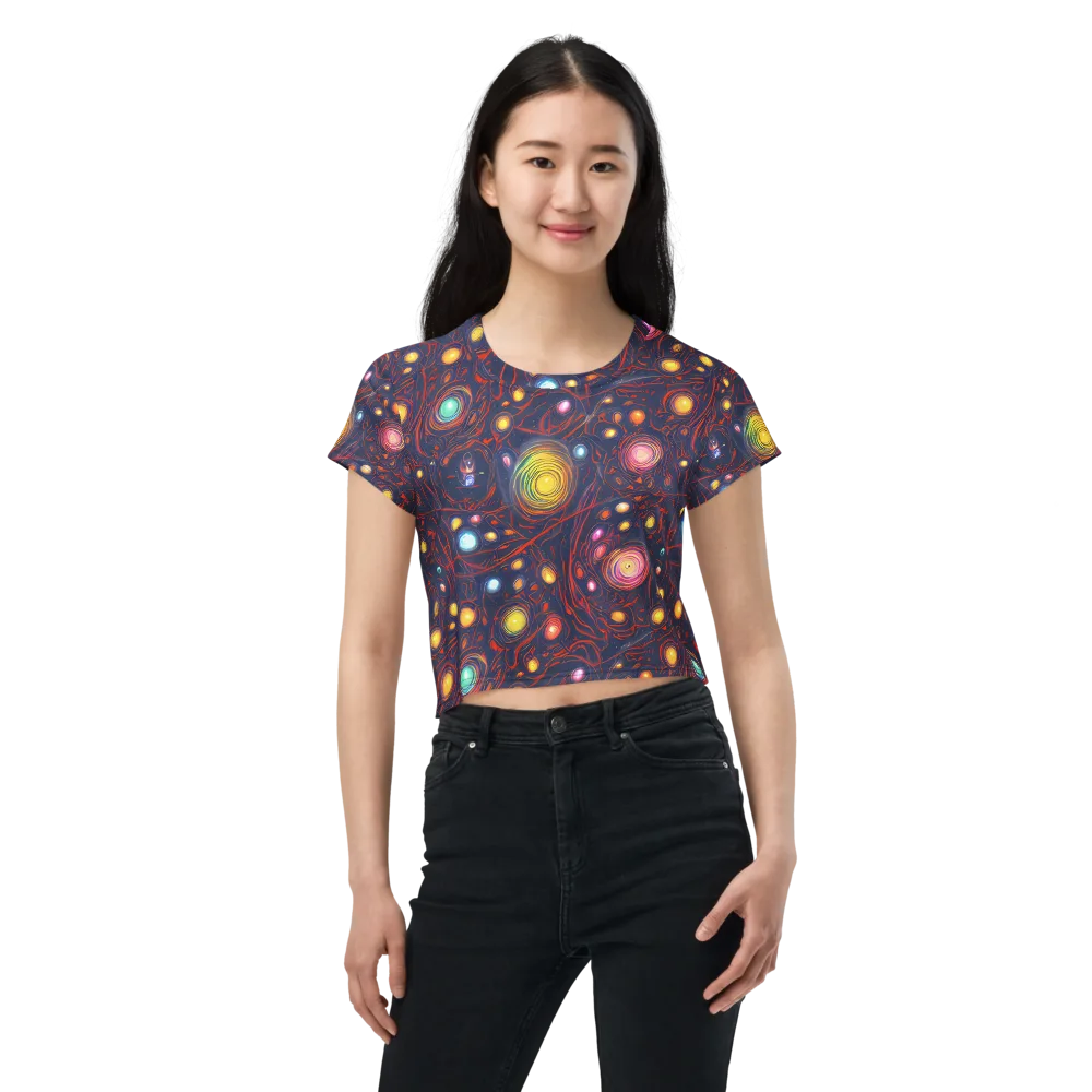 Molten Constellation on Crop Tee — Front