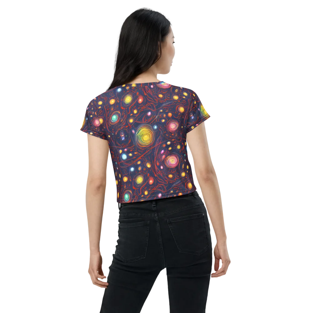 Molten Constellation on Crop Tee — Back