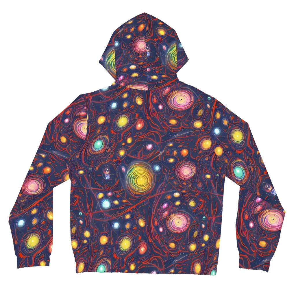 Molten Constellation on Women's Full-Zip Hoodie — Back