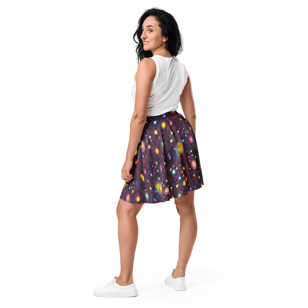 Molten Constellation on Skater Skirt — Back