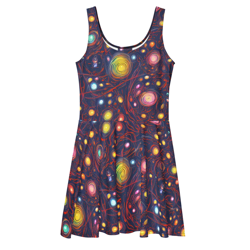 Molten Constellation on Skater Dress — Front