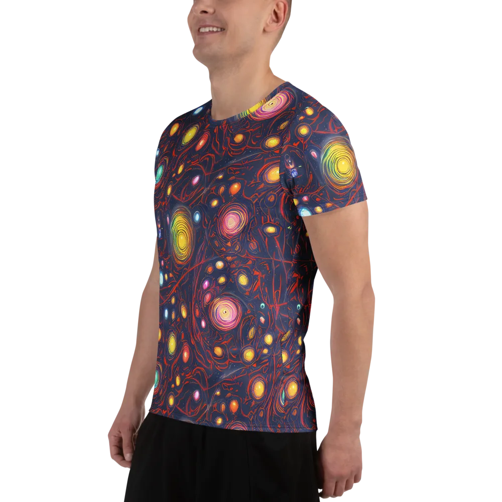 Molten Constellation on Men's Athletic T-Shirt — Left