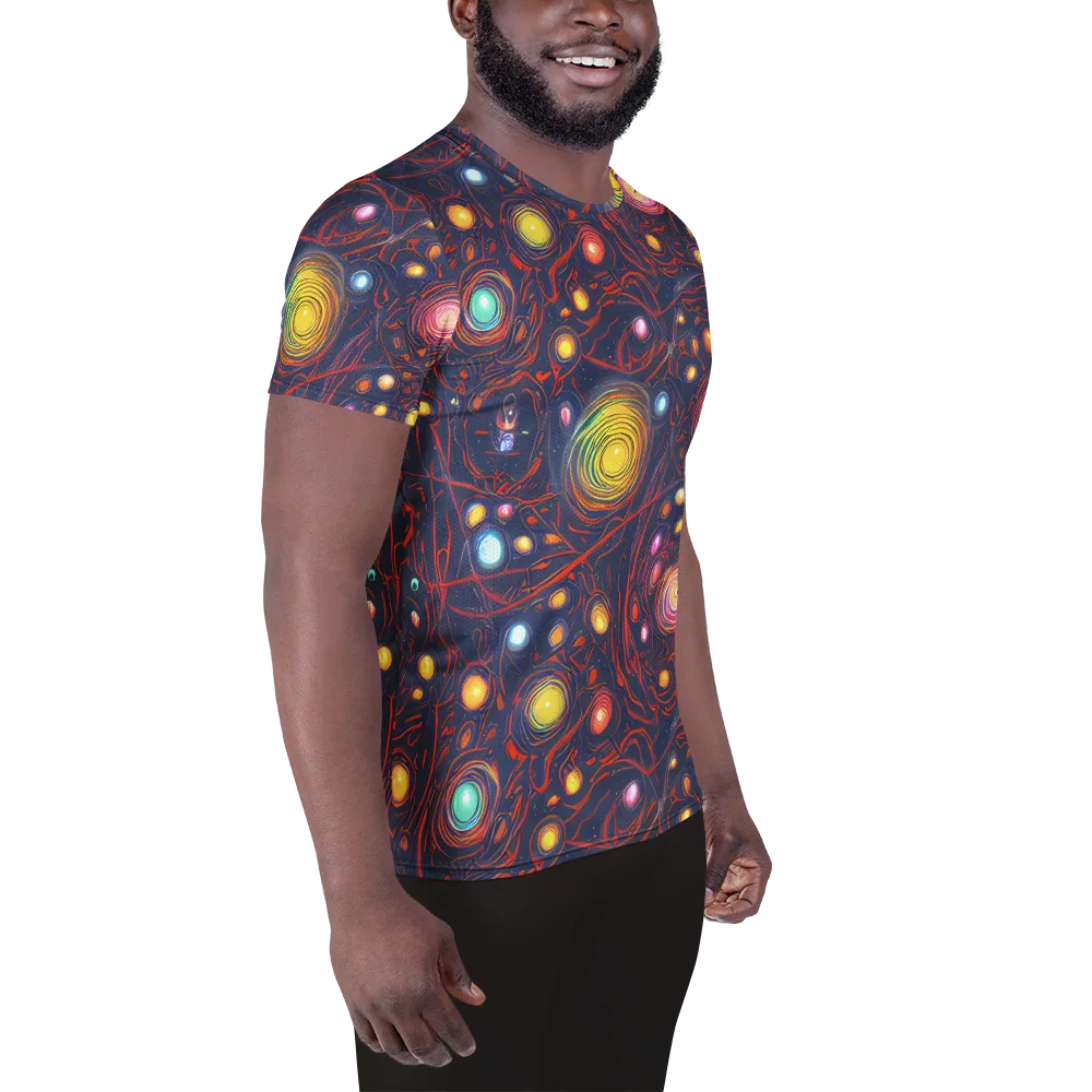 Molten Constellation on Men's Athletic T-Shirt — Right