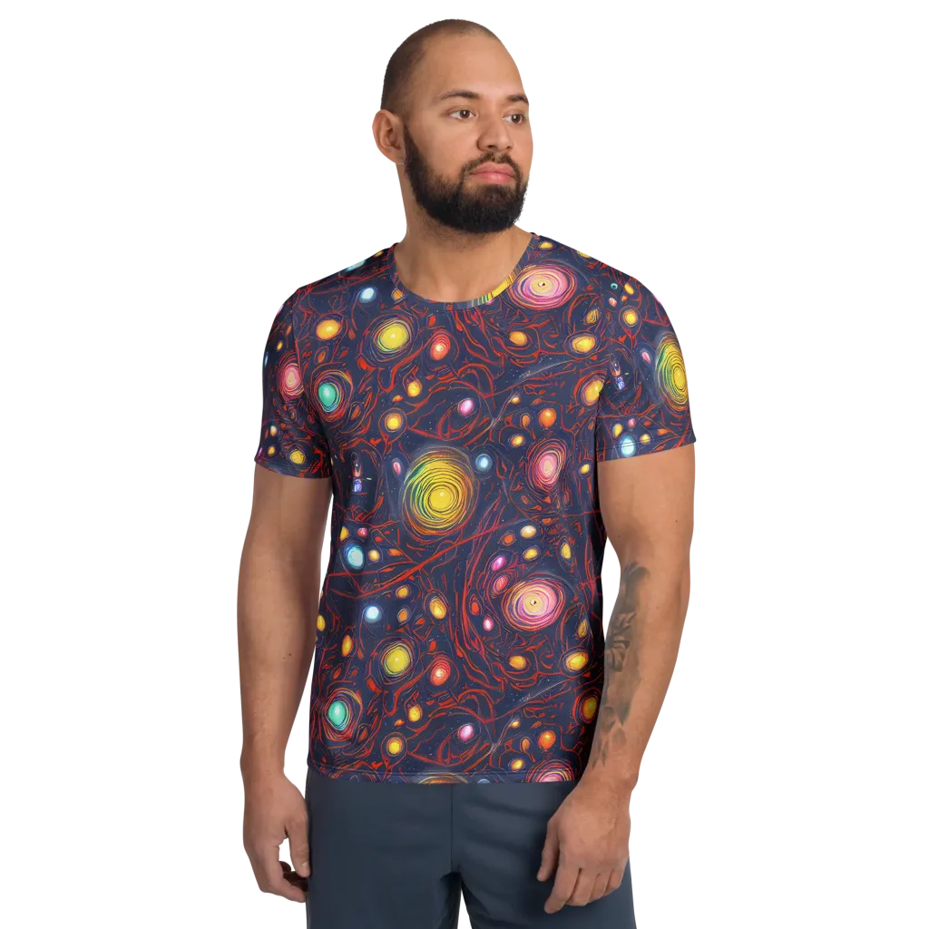 Molten Constellation on Men's Athletic T-Shirt — Front