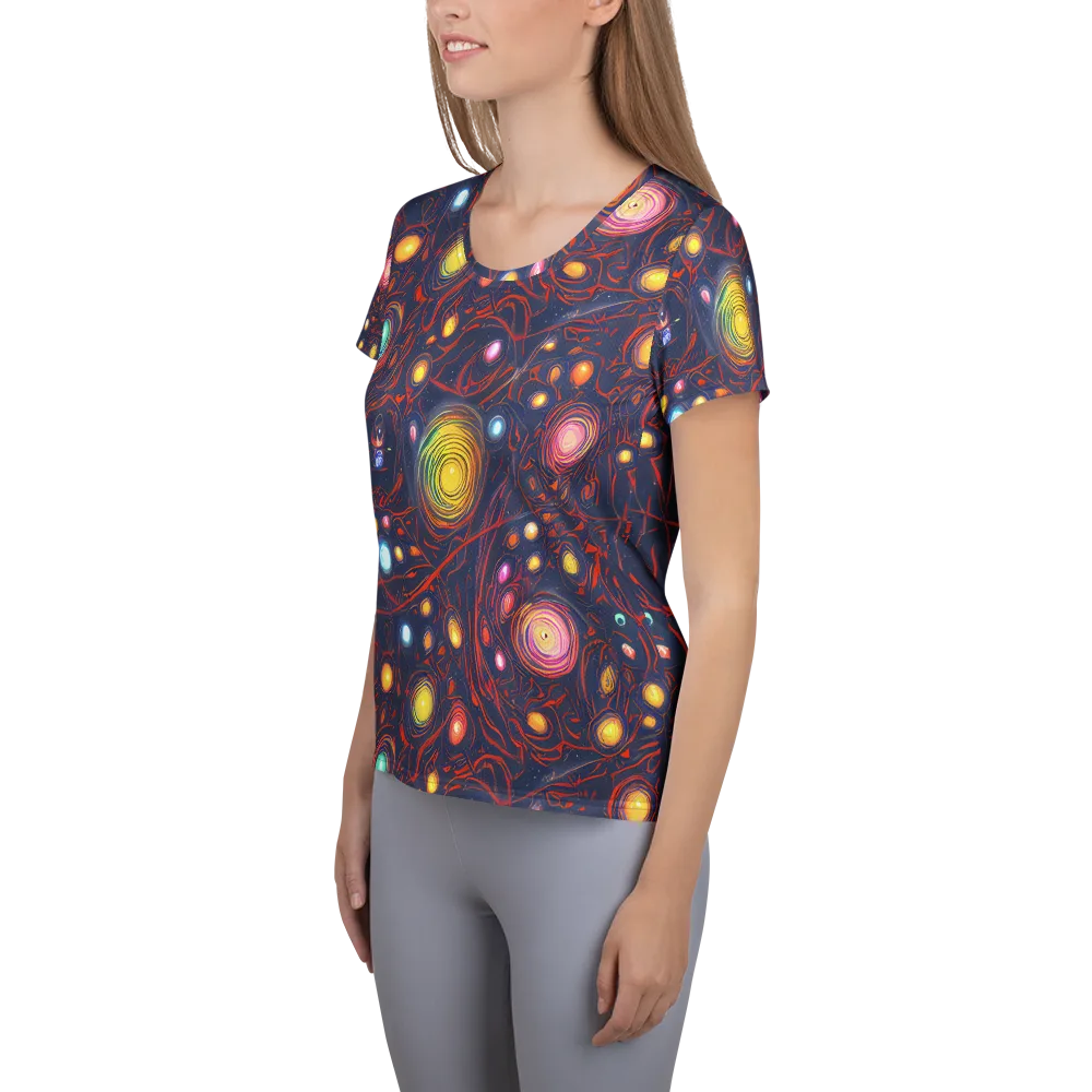 Molten Constellation on Women's Athletic T-Shirt — Left