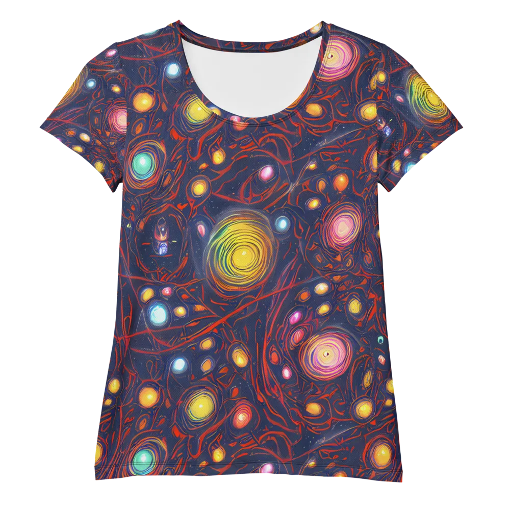 Molten Constellation on Women's Athletic T-Shirt — Front