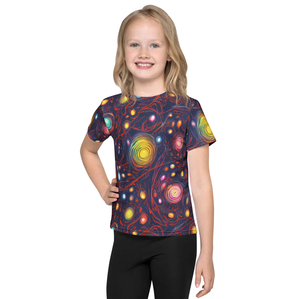 Molten Constellation on Kids Crew Neck T-Shirt — Front