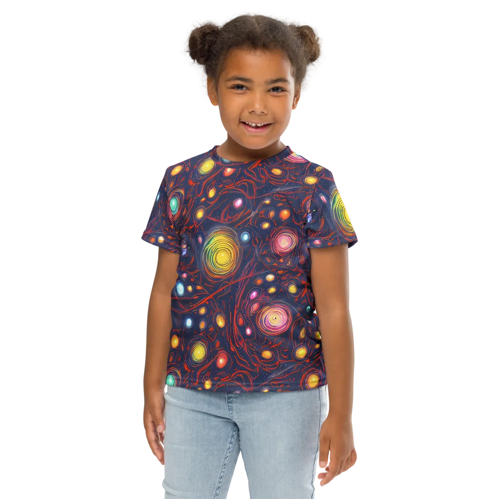 Molten Constellation on Kids Crew Neck T-Shirt — Front