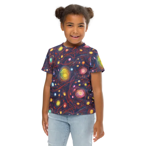 Molten Constellation on a Kids Crew Neck T-Shirt