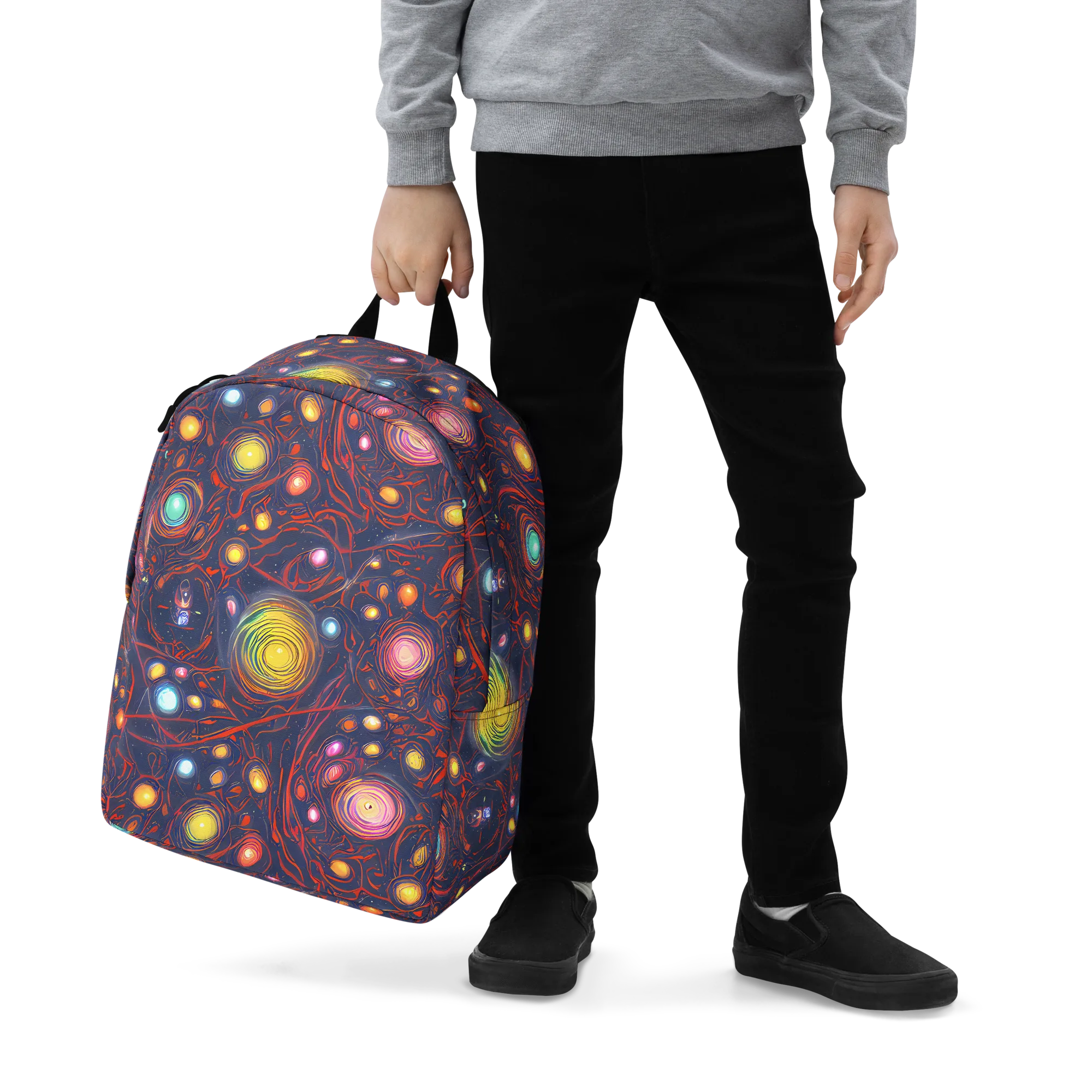 Molten Constellation on Minimalist Backpack — Zoomed-in