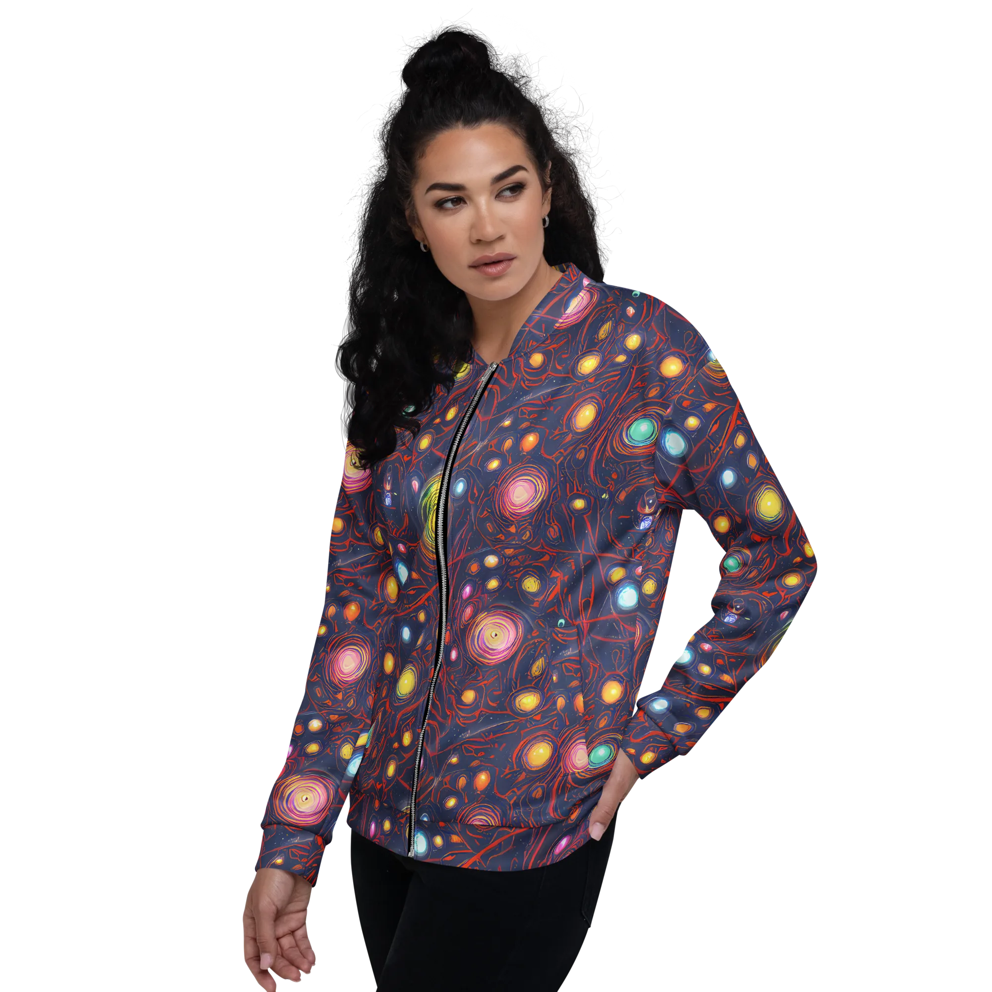 Molten Constellation on Bomber Jacket — Left