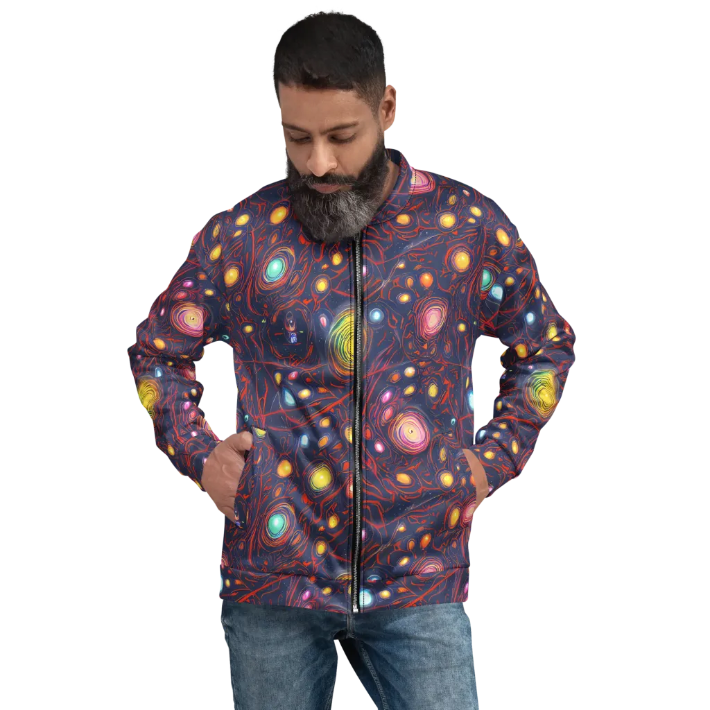 Molten Constellation on Bomber Jacket — Front