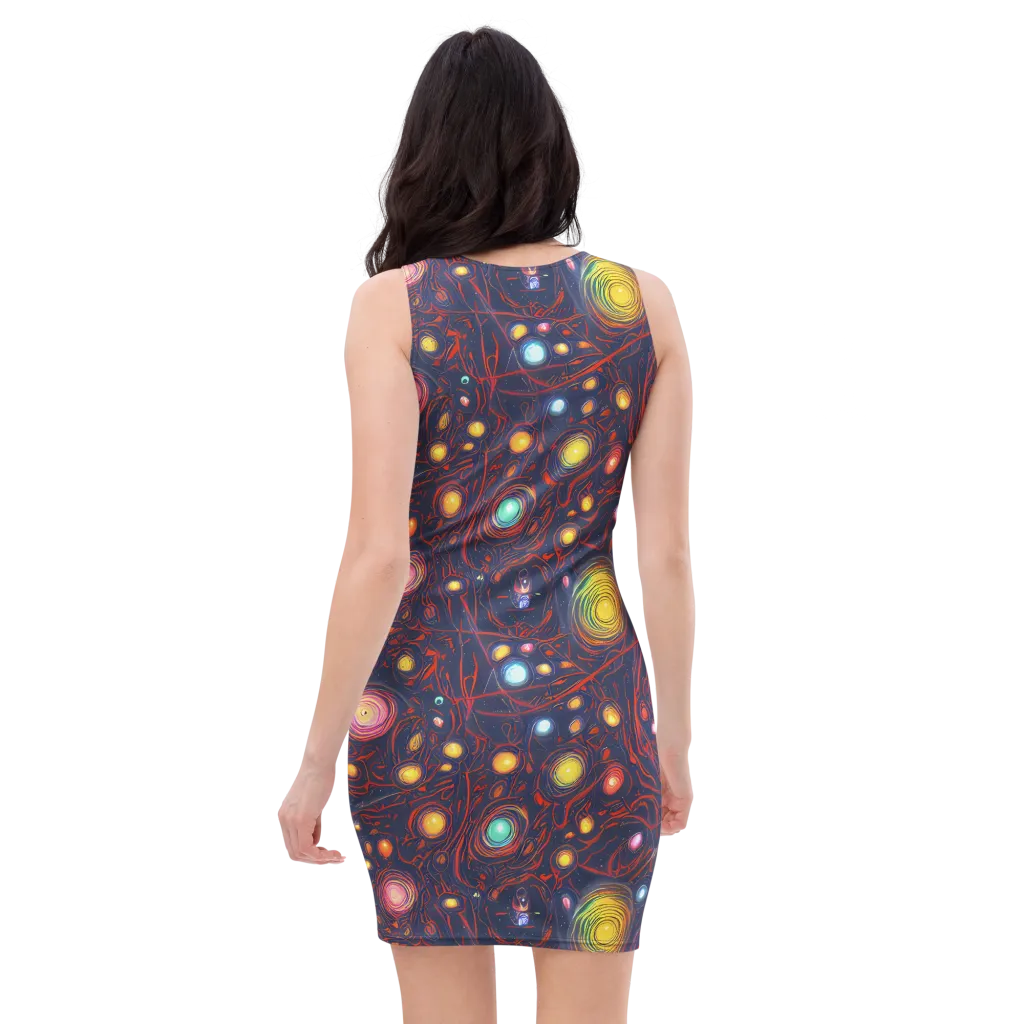 Molten Constellation on Bodycon Dress — Back