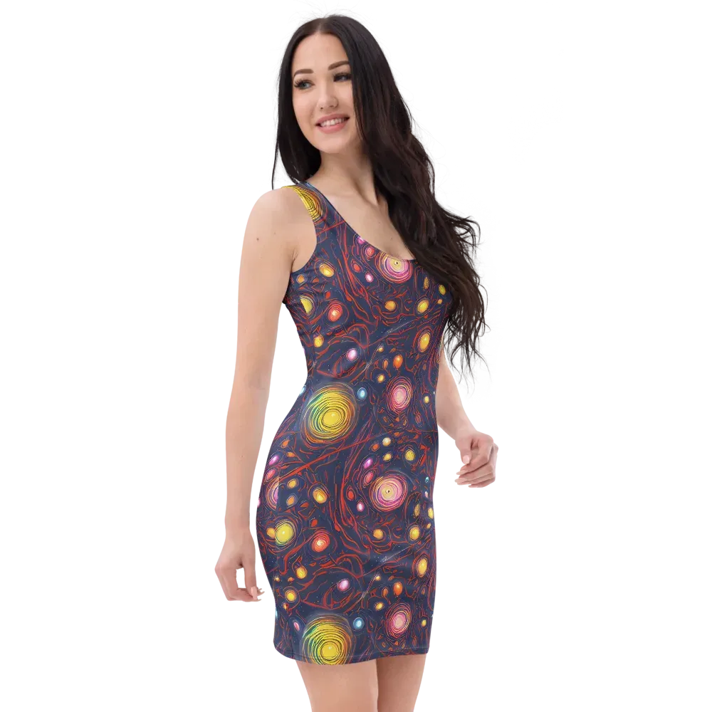 Molten Constellation on Bodycon Dress — Right Front