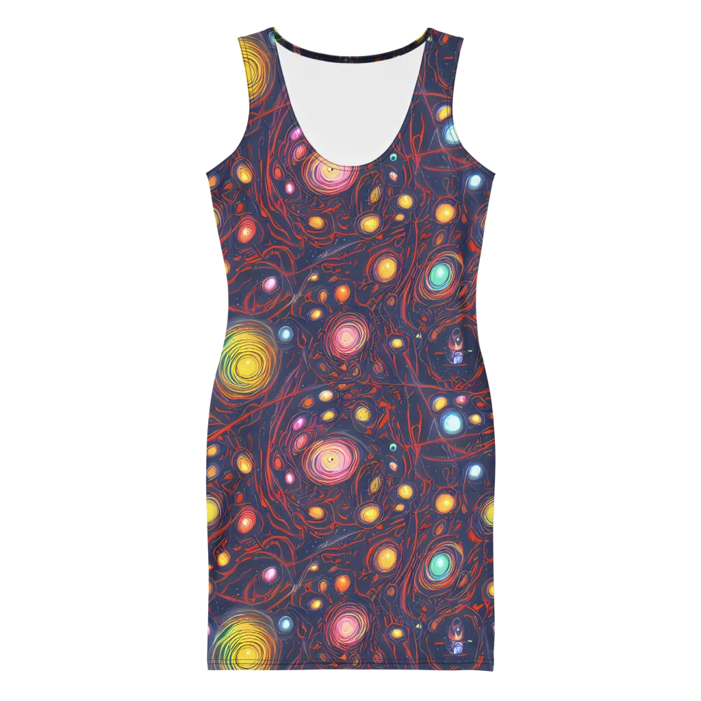 Molten Constellation on Bodycon Dress — Front