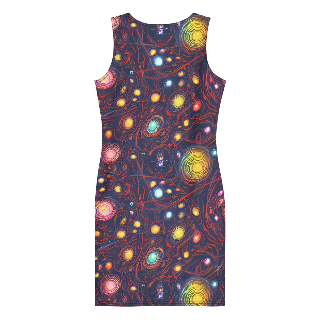 Molten Constellation on Bodycon Dress — Back