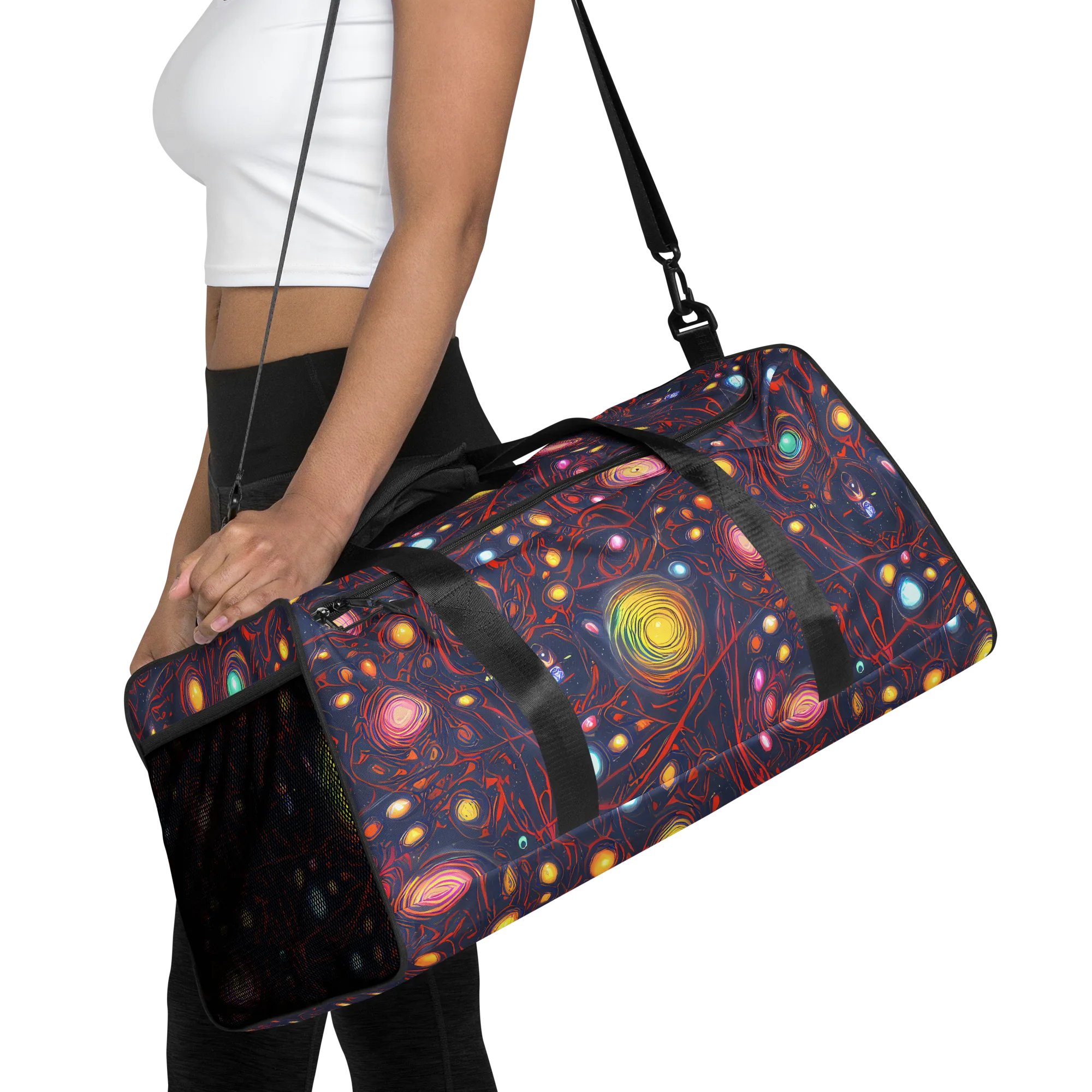 Molten Constellation on Duffle Bag — Front
