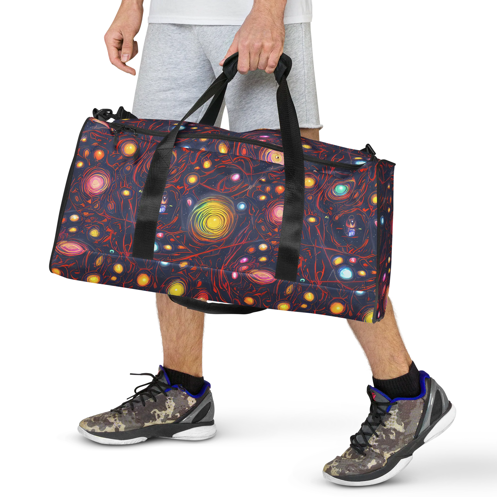 Molten Constellation on Duffle Bag — Front