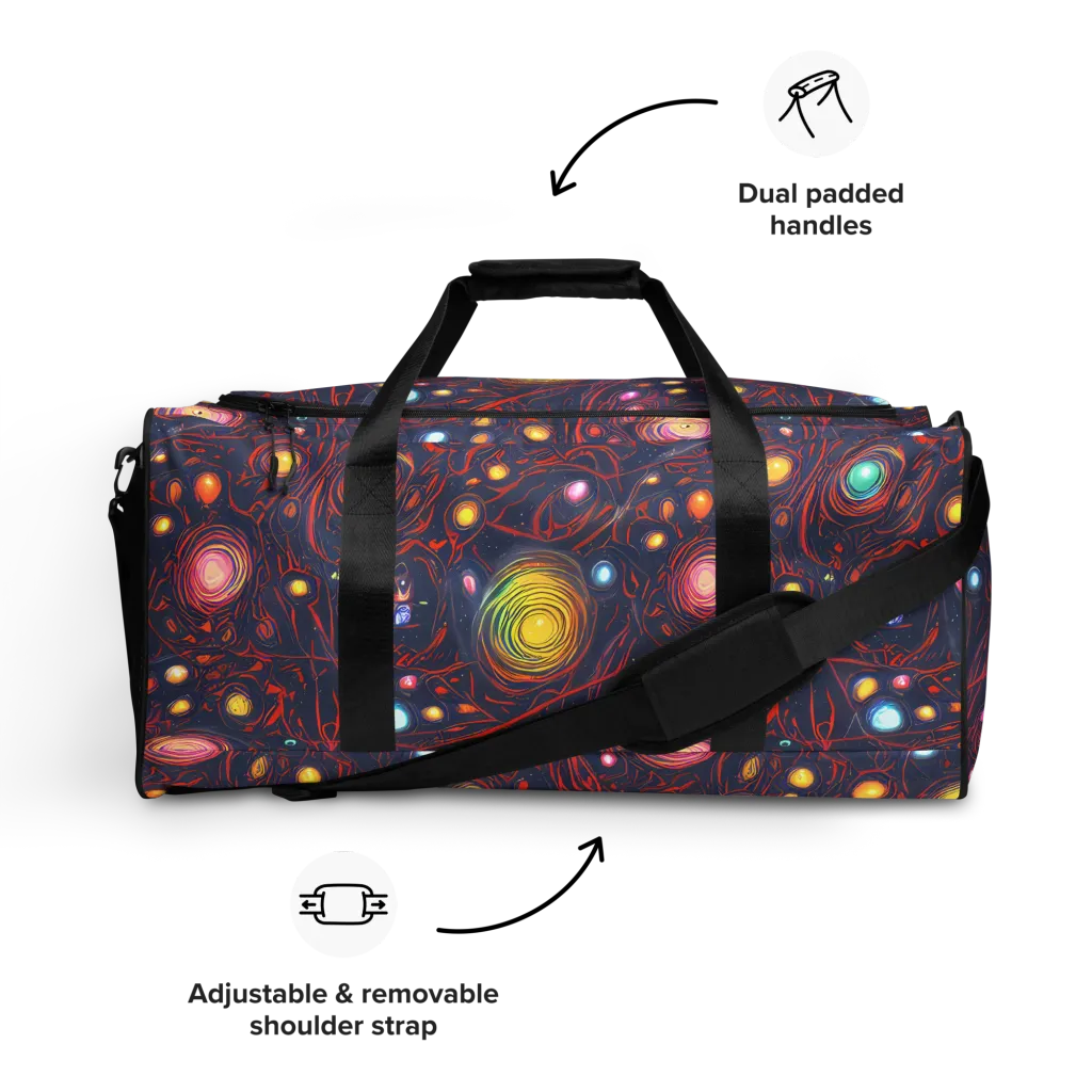 Molten Constellation on Duffle Bag — Front