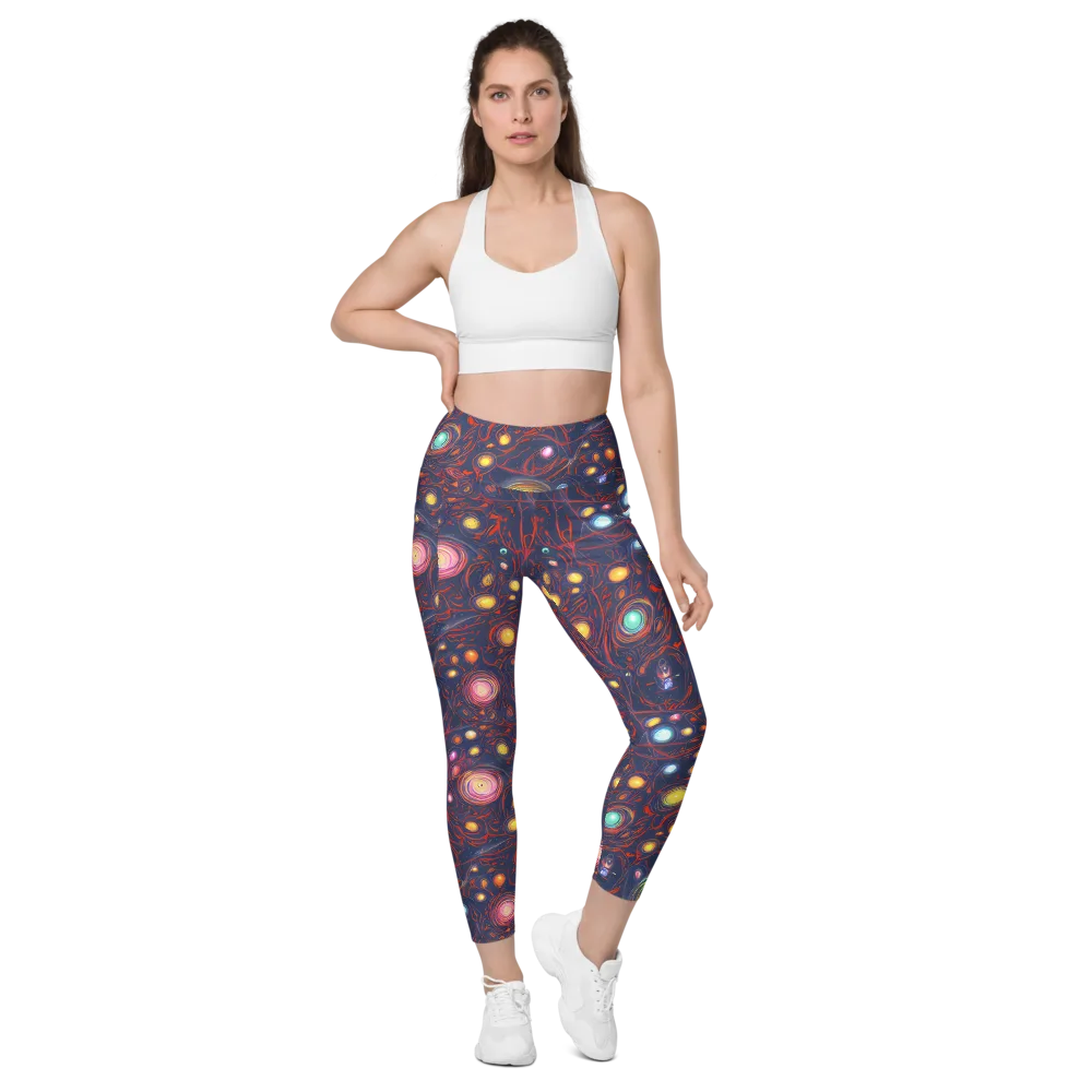 Molten Constellation on Leggings with Pockets — Front