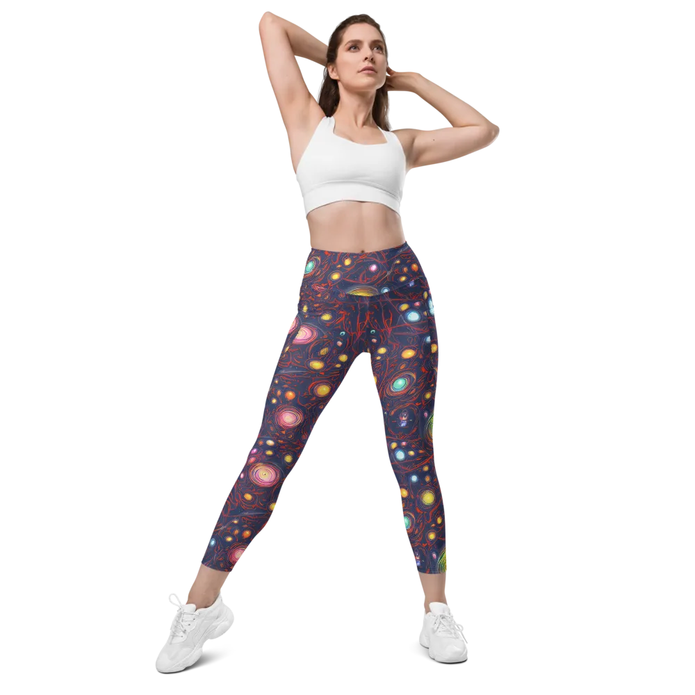 Molten Constellation on Leggings with Pockets — Front