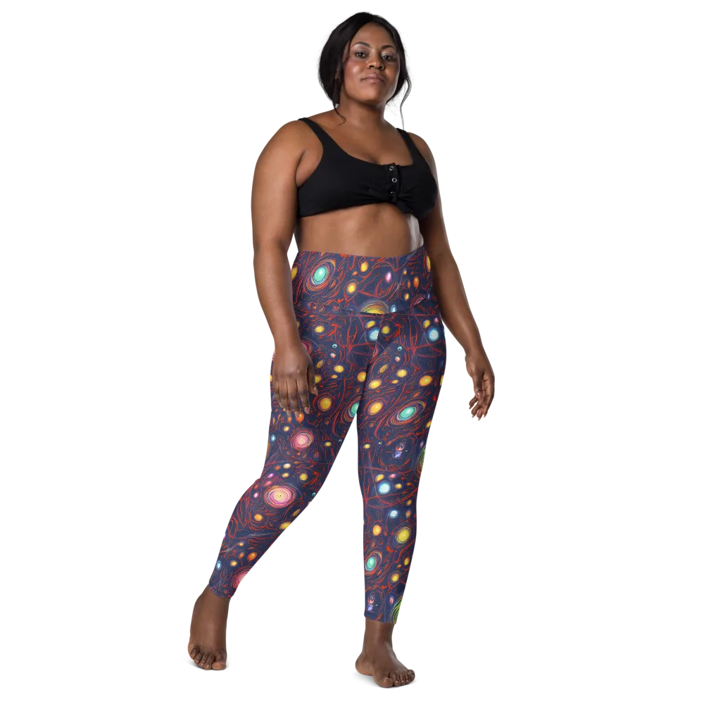 Molten Constellation on Leggings with Pockets — Front