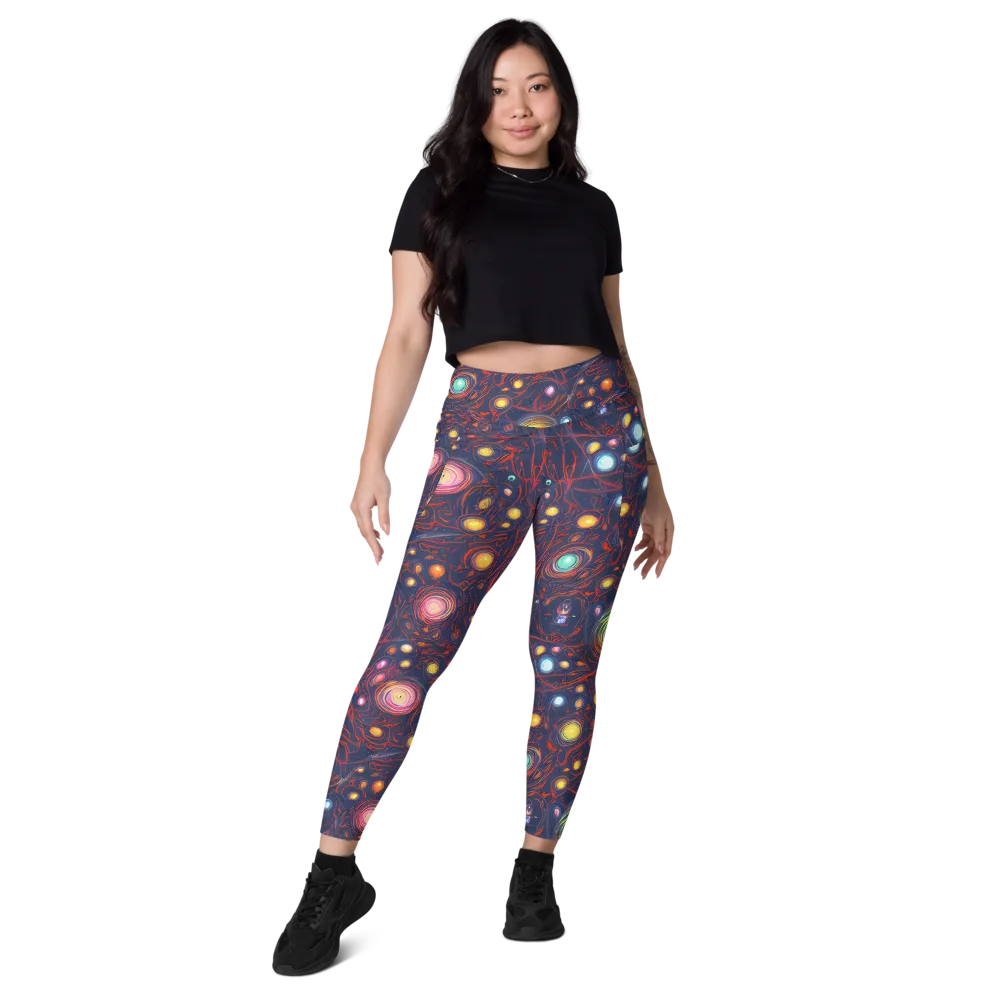Molten Constellation on Leggings with Pockets — Front