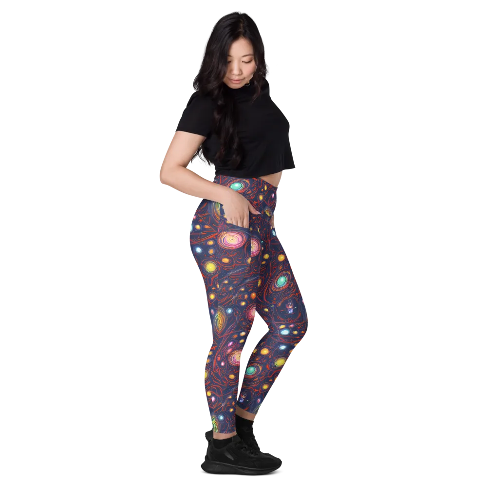 Molten Constellation on Leggings with Pockets — Right