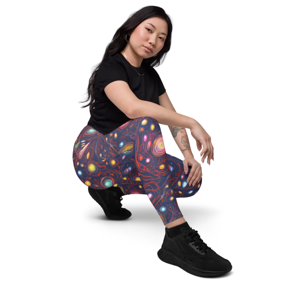 Molten Constellation on Leggings with Pockets — Right Front