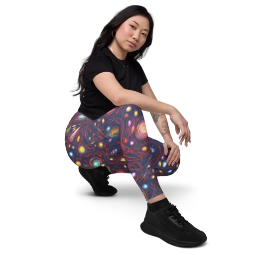 Molten Constellation on a Leggings with Pockets