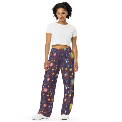 Molten Constellation on a Wide-Leg Pants