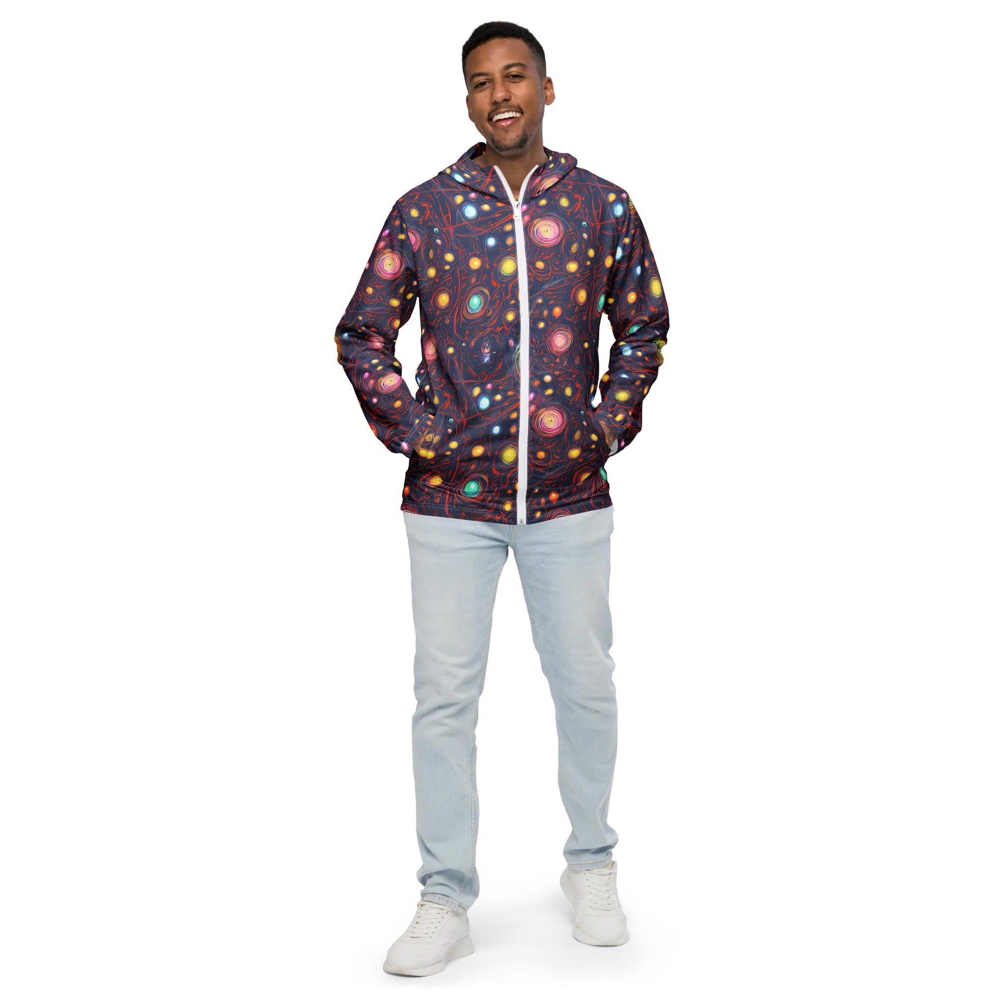 Molten Constellation on Men's Windbreaker — Front