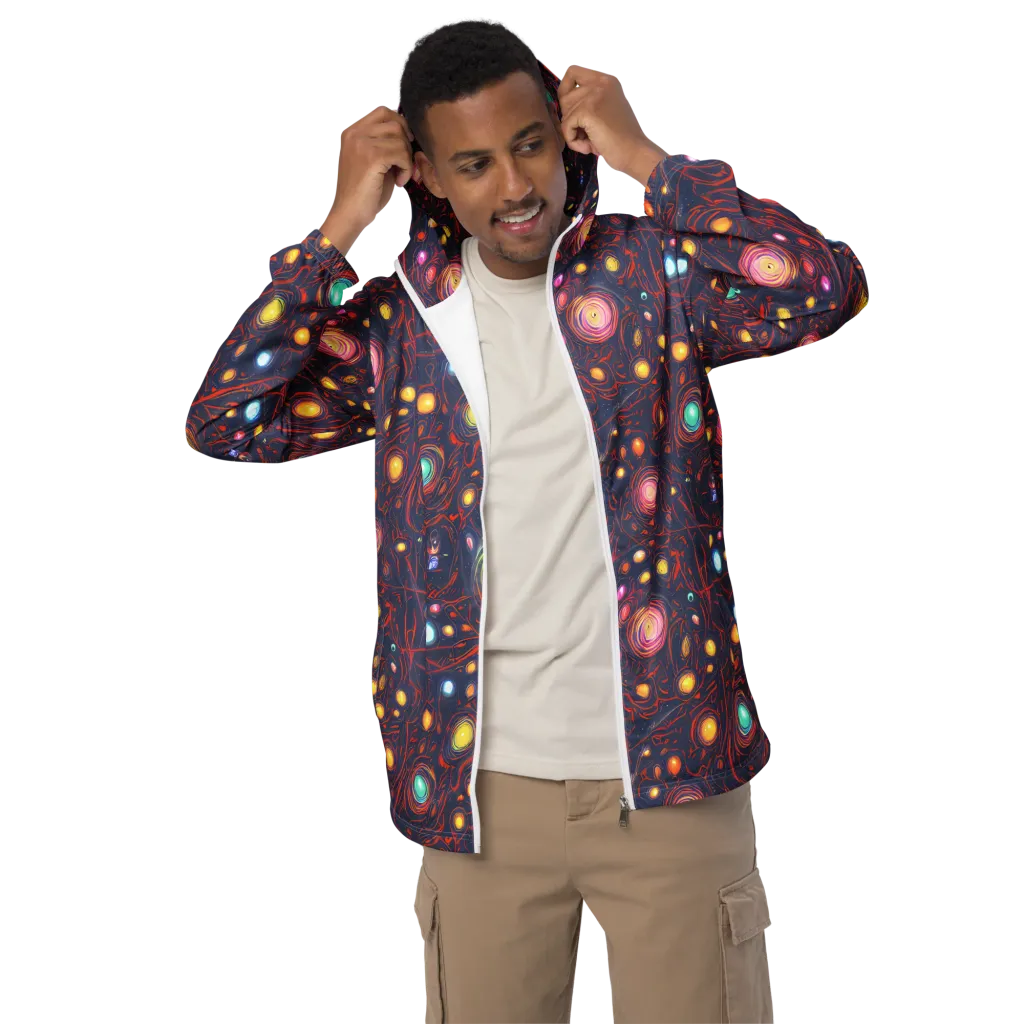 Molten Constellation on Men's Windbreaker — Front