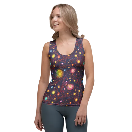 Molten Constellation on a Women's Tank Top