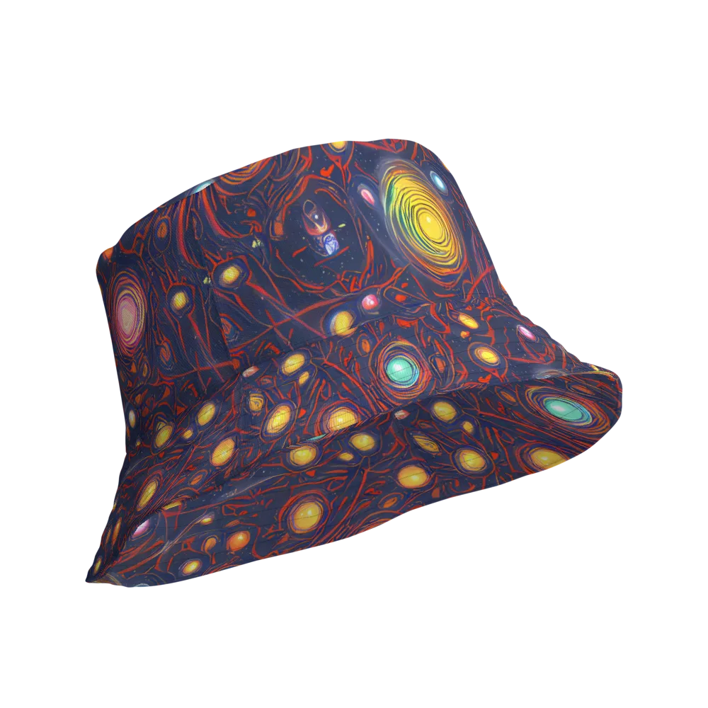 Molten Constellation on Reversible Bucket Hat — Product details Outside